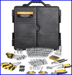 207-Piece Mechanic Tool Kit for Automotive Repairs SAE & Metric
