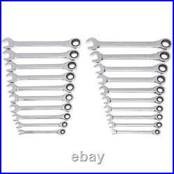 20-Piece Ratcheting Wrench Set SAE & Metric