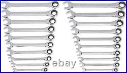 20-Piece Ratcheting Wrench Set SAE & Metric