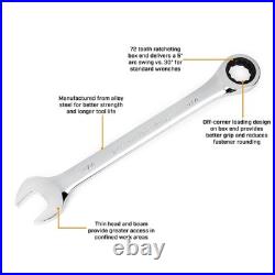 20-Piece Ratcheting Wrench Set SAE & Metric, Chrome Vanadium, Durable Tool Kit