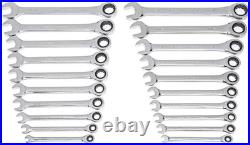 20-Piece Ratcheting Wrench Set SAE & Metric for Maximum Flexibility