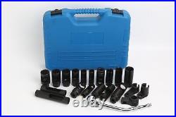 21 Pcs Oxygen Sensor Socket Set Oil Pressure Sending Unit Socket Removal Kit