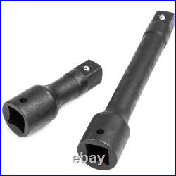 27-Piece 3/4" Drive Impact Socket Set, Metric & SAE, Cr-V Standard, With Extensions And Sliding T-Bar For Car Mechanic Tools