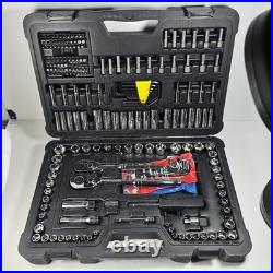 226pc Stanley Mechanics Tool Set SAE/Metric Sockets Ratchet Hard Case STMT81527