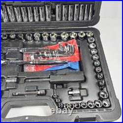226pc Stanley Mechanics Tool Set SAE/Metric Sockets Ratchet Hard Case STMT81527