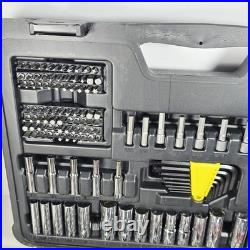 226pc Stanley Mechanics Tool Set SAE/Metric Sockets Ratchet Hard Case STMT81527