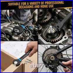 23 PCS Flex Head Ratcheting Wrench Set Metric and Standard & SAE with Color Ring