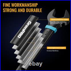 23 PCS Flex Head Ratcheting Wrench Set Metric and Standard & SAE with Color Ring