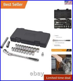 23 Piece 3/8 Drive Pass-Thru 6 Point Standard SAE/Metric Mechanics Tool Set 23 Piece 3/8 Drive Pass-Thru 6 Point Standard SAE/Metric Mechanics Tool Set