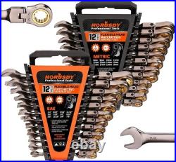 24-Piece Metric and SAE Ratchet Combination Wr