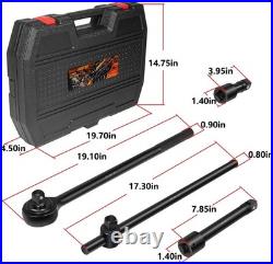 27PCS 3/4 Drive Impact Socket Set Standard SAE (7/8-2) Metric (22-50 mm) Size