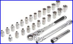 27 Pc. 1/4 Drive 6 Pt. Pass-Thru Mechanics Tool Set, Standard Sae/Metric 8914 27 Pc. 1/4 Drive 6 Pt. Pass-Thru Mechanics Tool Set, Standard Sae/Metric 8914
