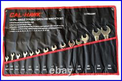 28-pc Combination Angle Double Open End Wrench Set SAE & METRIC