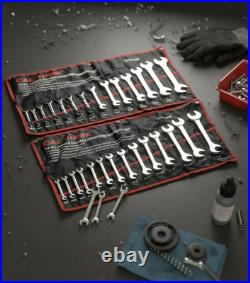 28-pc Combination Angle Double Open End Wrench Set SAE & METRIC