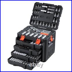 297-Piece Mechanics Tool Set with SAE & Metric 1/4in 3/8in 1/2 in Drive Sockets