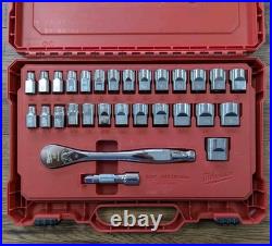 29PC Ratchet & Socket Set 3/8 Drive Metric & SAE Tools