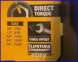 2X DeWalt 10 Piece Metric & SAE Combination Wrench Set DWMT72166 DWMT72167-NEW