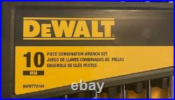 2X DeWalt 10 Piece Metric & SAE Combination Wrench Set DWMT72166 DWMT72167-NEW