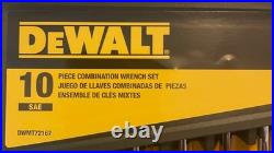 2X DeWalt 10 Piece Metric & SAE Combination Wrench Set DWMT72166 DWMT72167-NEW