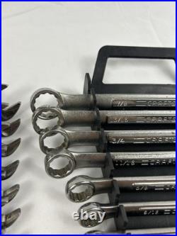 2 Craftsman Wrench Set Metric + SAE with Holders 1/4-7/8 And 6mm-19mm USA made
