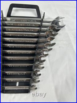 2 Craftsman Wrench Set Metric + SAE with Holders 1/4-7/8 And 6mm-19mm USA made