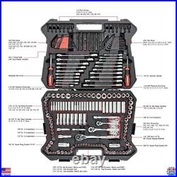 303-Piece Mechanics Tool Set & Socket Set, SAE/Metric, Professional Quality