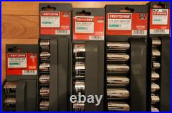 39 Piece Craftsman 1/2 Drive Socket Sets Metric & Sae Standard Deep Easy Read