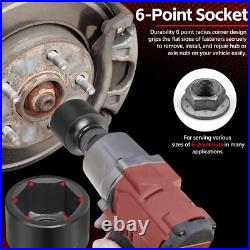 3/4 Drive Impact Socket Set 27-Piece Standard SAE (7/8- 2) Metric (22-50mm)