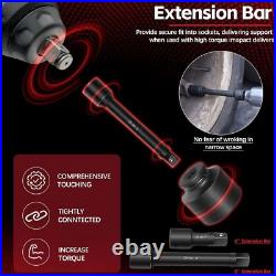 3/4 Drive Impact Socket Set, 27 pcs Standard SAE (7/8 to 2) & Metric(22-50mm)