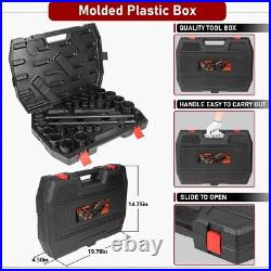 3/4 Drive Impact Socket Set, 27 pcs Standard SAE (7/8 to 2) & Metric(22-50mm)