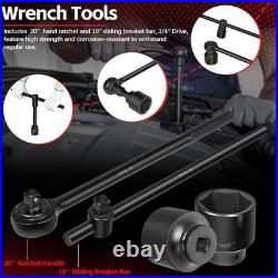 3/4 Drive Impact Socket Set Standard SAE (7/8 to 2) Metric (22 to 50 mm)