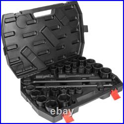 3/4-Inch-Drive Jumbo Master Impact Socket Set Standard SAE 7/8 to 2 27 pieces