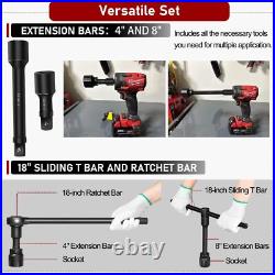 3/4-Inch-Drive Jumbo Master Impact Socket Set Standard SAE 7/8 to 2 27 pieces