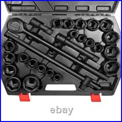 3/4-Inch-Drive Jumbo Master Impact Socket Set Standard SAE 7/8 to 2 27 pieces