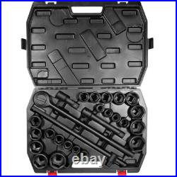 3/4-Inch-Drive Jumbo Master Impact Socket Set Standard SAE 7/8 to 2 27 pieces