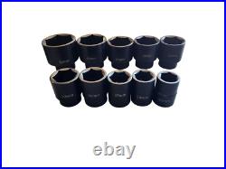3/4 inch Drive Impact Socket Set Standard 7/8-2inch and Metric 22-50mm