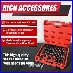 3/8 64PCS Socket Set SAE/Metric CrV Deep Shallow Impact Socket Set Piece Set
