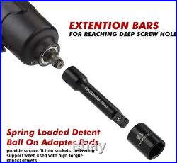 3/8 Drive Impact Socket Set, 49 Piece Standard SAE and Metric Sizes 5/16-Inch