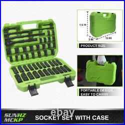 3/8 Drive Impact Socket Set, 52 Piece Standard SAE (5/16-3/4 inch) and Metric 3/8 Drive Impact Socket Set, 52 Piece Standard SAE (5/16-3/4 inch) and Metric