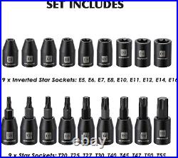 3/8'' Drive Master Impact Socket Set, 87-Piece Deep & Standard SAE and Metric, Cr