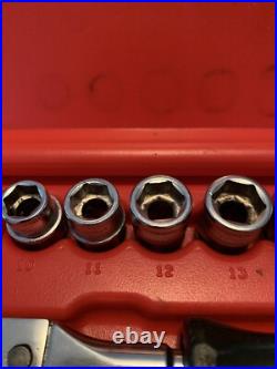 3/8 Driver Snap On Low Profile Ratchet Wrench Set AFR20, PB101 Sae And Metric