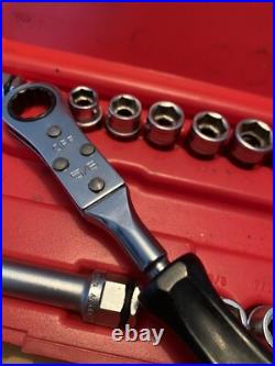 3/8 Driver Snap On Low Profile Ratchet Wrench Set AFR20, PB101 Sae And Metric