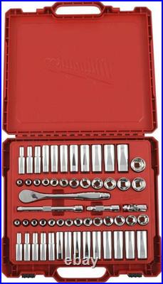 3/8 In. Drive Sae/Metric Ratchet and Socket Mechanics Tool Set (56-Piece)