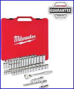 3/8 In. Drive Sae/Metric Ratchet and Socket Mechanics Tool Set (56-Piece)