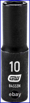 44 Pc. 3/8 Drive 6 Point Standard & Deep Impact SAE/Metric Socket Set 84916N