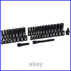 44 Pc. Impact Socket Set Standard & Deep SAE/Metric