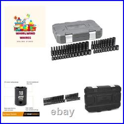 48 Pc. 1/4 Drive 6 Pt. Impact Socket Set, Standard & Deep, SAE/Metric 48 Pc. 1/4 Drive 6 Pt. Impact Socket Set, Standard & Deep, SAE/Metric