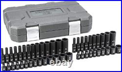 48 Pc. 1/4 Drive 6 Pt. Impact Socket Set, Standard & Deep, SAE/Metric