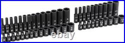 48 Pc. 1/4 Drive 6 Pt. Impact Socket Set, Standard & Deep, SAE/Metric 48 Pc. 1/4 Drive 6 Pt. Impact Socket Set, Standard & Deep, SAE/Metric
