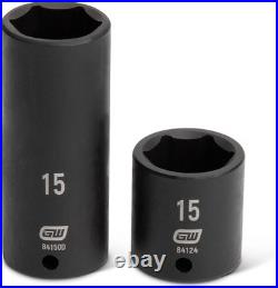 48 Pc. 1/4 Drive 6 Pt. Impact Socket Set, Standard & Deep, SAE/Metric 48 Pc. 1/4 Drive 6 Pt. Impact Socket Set, Standard & Deep, SAE/Metric